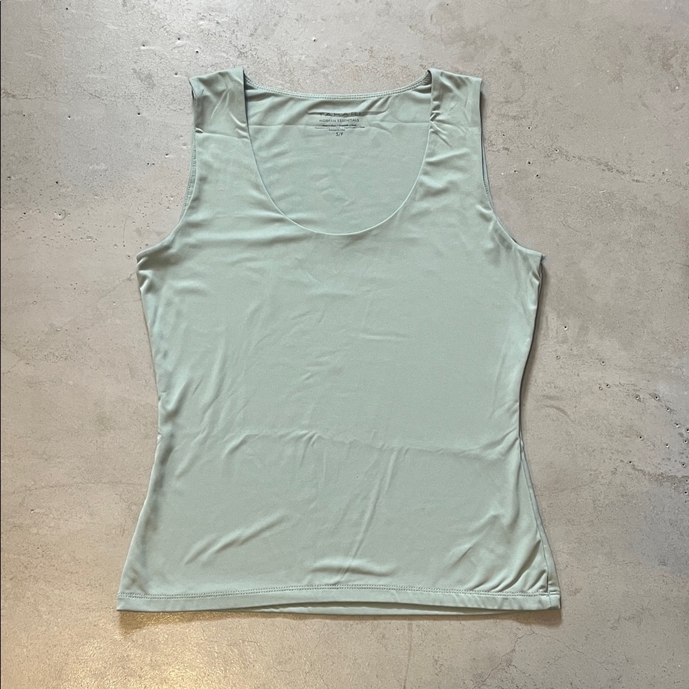 Tahari Light Green Tank Top women’s